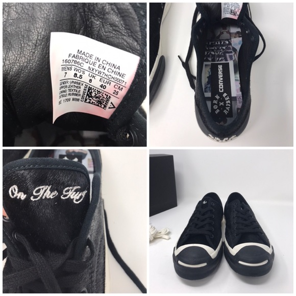 Converse Jack Purcell OX Signature Fur BlackEgretW - Picture 8 of 8